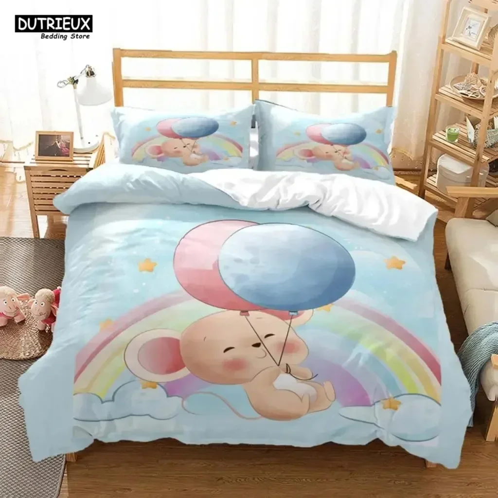 

New 3D Print Cute Cartoon Mouse Bedding Set Bedroom Soft Modern Bedspreads Comefortable Duvet Cover Quilt Cover And Pillowcase