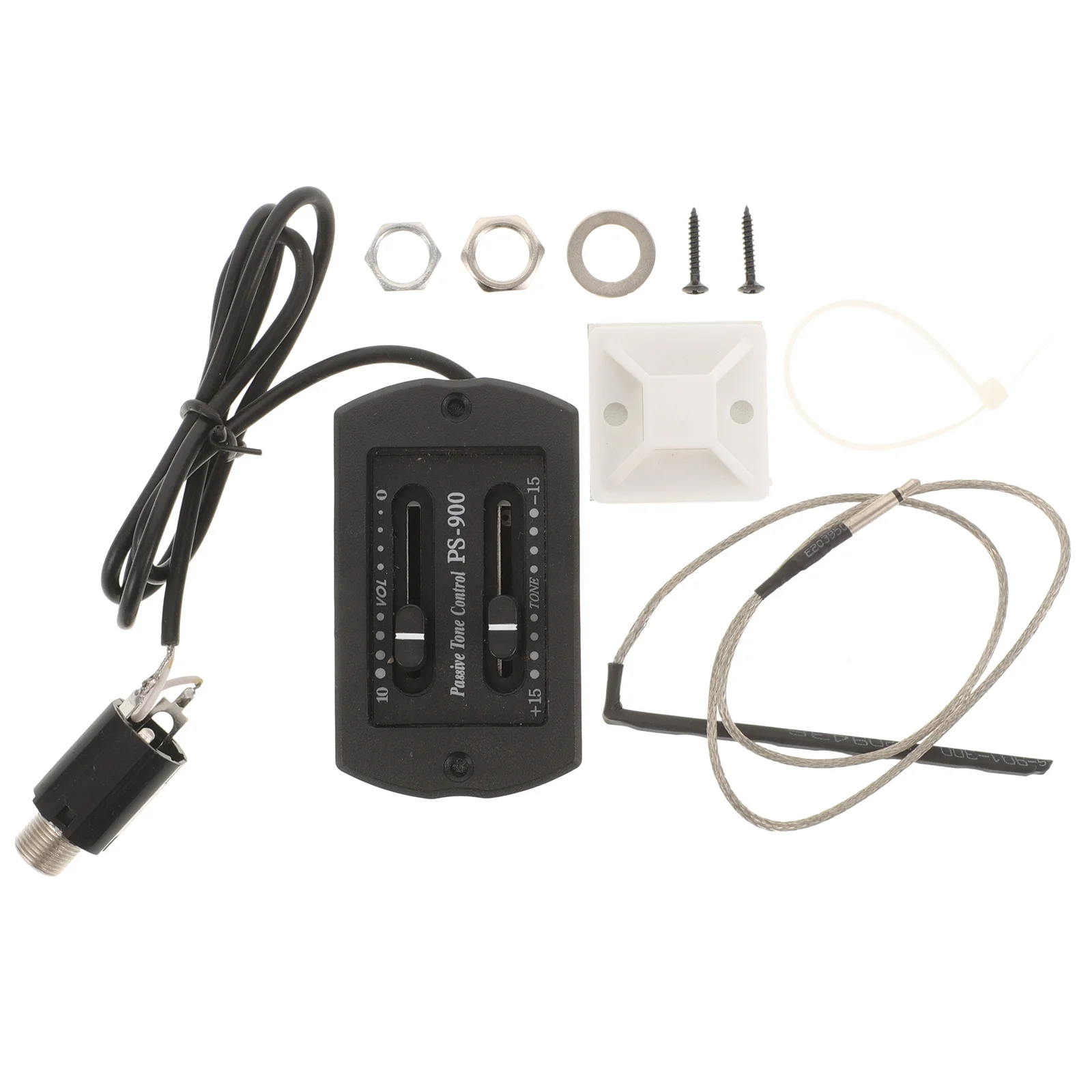 

Classical Guitar Pickup 2-Band Equalizer Acoustic Preamp Piezo No Required Easy Install High-Precision Sound Control