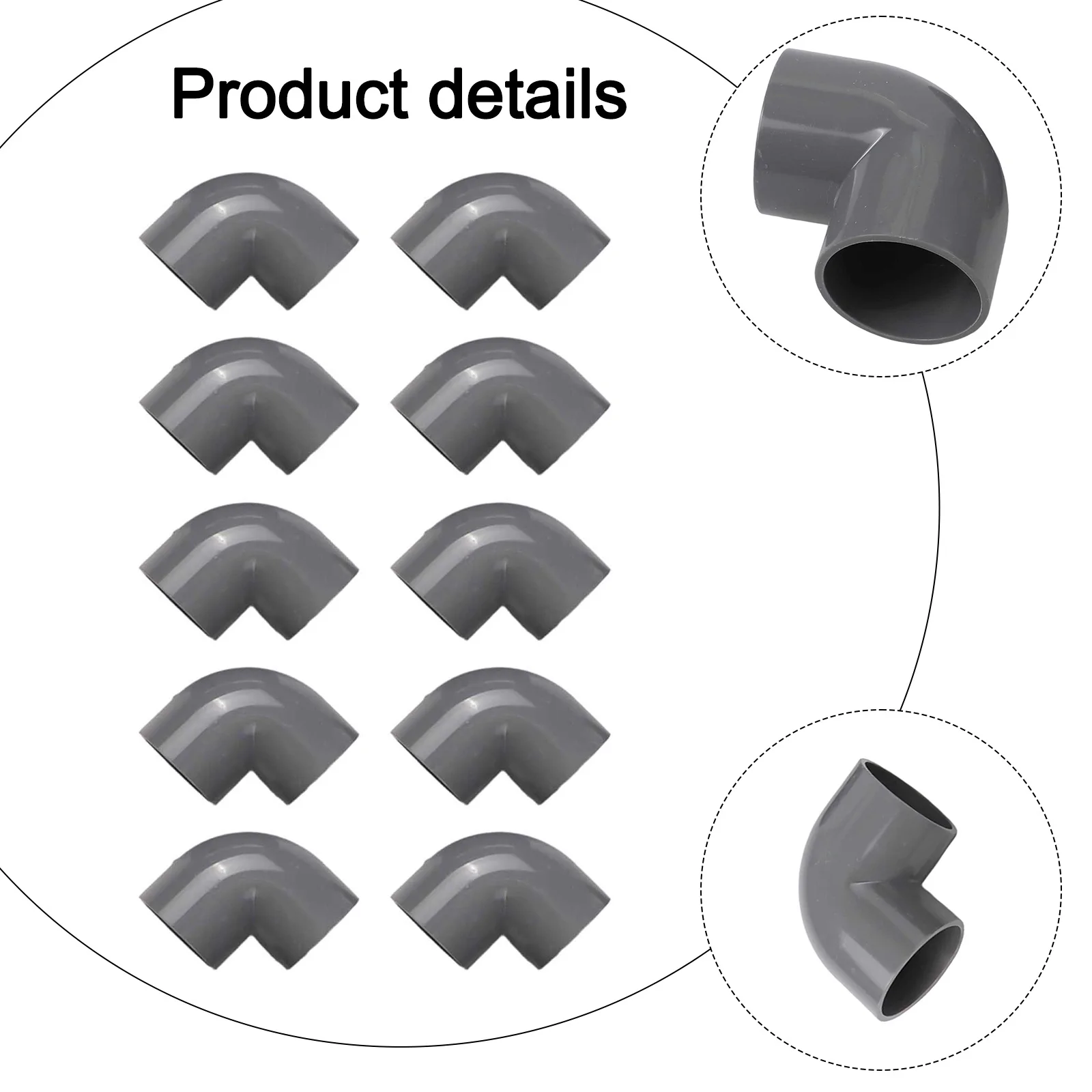 

Для строительства бассейна, устойчивые к давлению фитинги, соединительные фитинги 90, фитинги для труб из ПВХ 50 мм, 90 градусов, фланец
