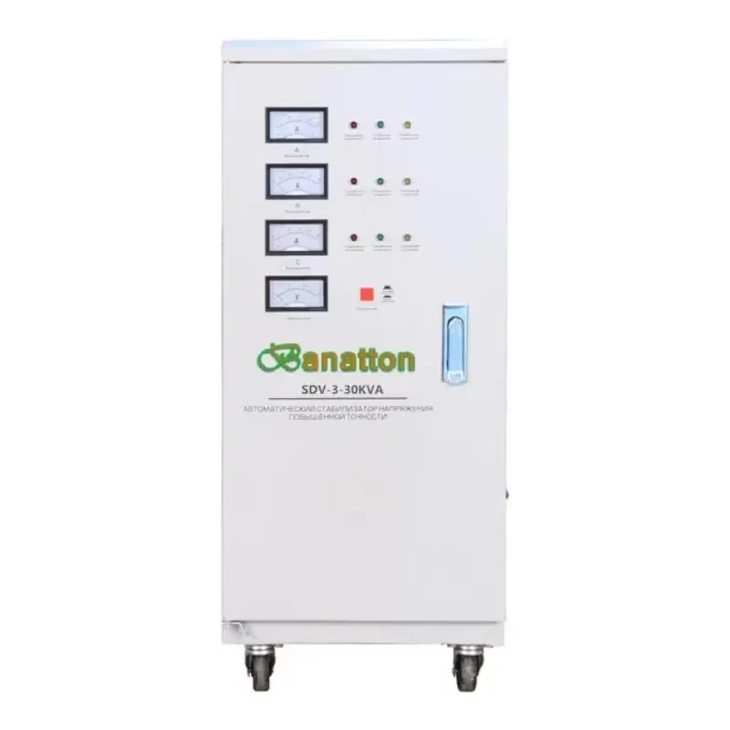 30kva 45Kva 60kva 90kva 380v ثلاث مراحل الجهد المثبتات الجهد التلقائي