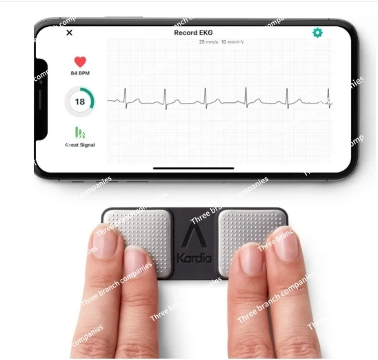 KardiaMobile personal, ECG monitor home record ECG detection atrial fibrillation, easy to carry and easy to operate