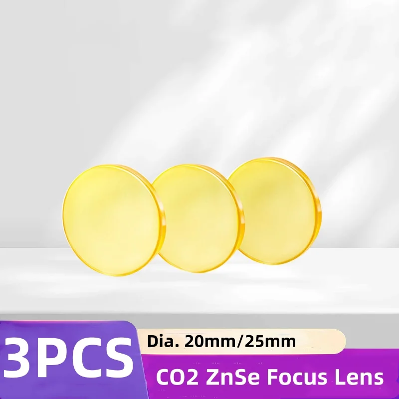 

Bluetimes CO2 Laser Focus Lens USA CVD ZeSn Laser Lens Dia.20/25mm FL 50.8/63.5mm For Laser Cutting Engraving Machine