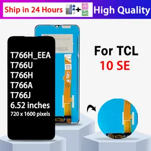 Bilashmart 6.52TCL 10 SE Screen Replacement TCL 10SE Display Mobile Phone LCD TCL 10 se 10se T766H_EEA T766U T766H