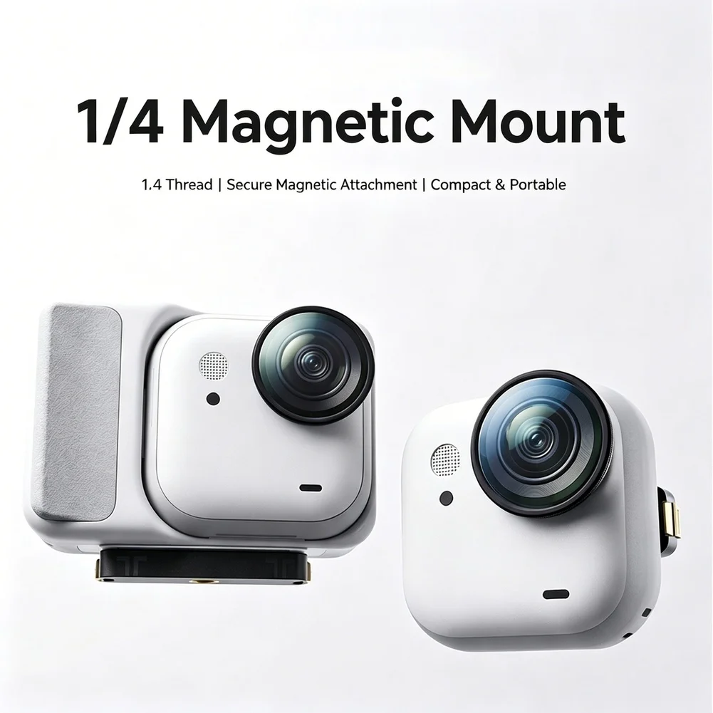 For Go Ultra Magnetic Base 1/4 Thread Screw Adapter Magnet Mount Converter Action Camera Accessories