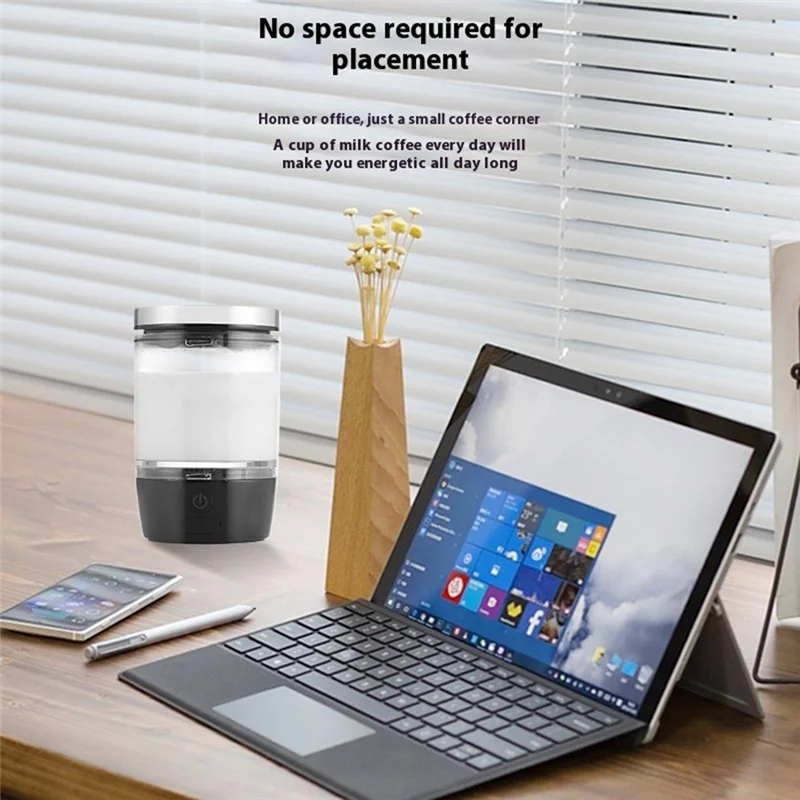 

ABDJ-Mini Portable Outdoor Travel Home Full Automatic Electric Milk Frother Foamer For Chocolate Coffee