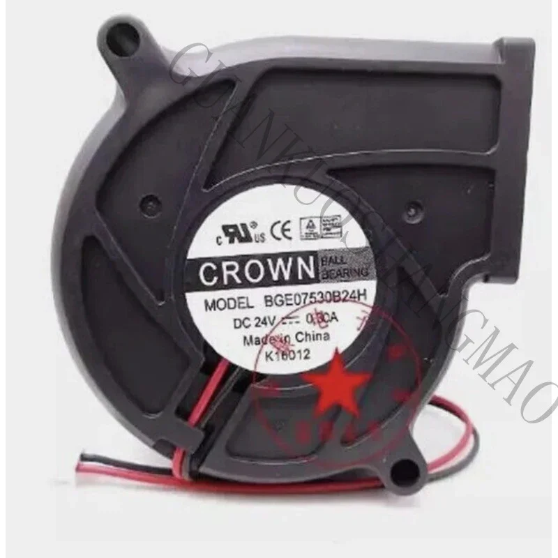HJY One Crown BGE07530B24H DC24V 0.30A 7530 75mm Temperature Control Cooling Fan