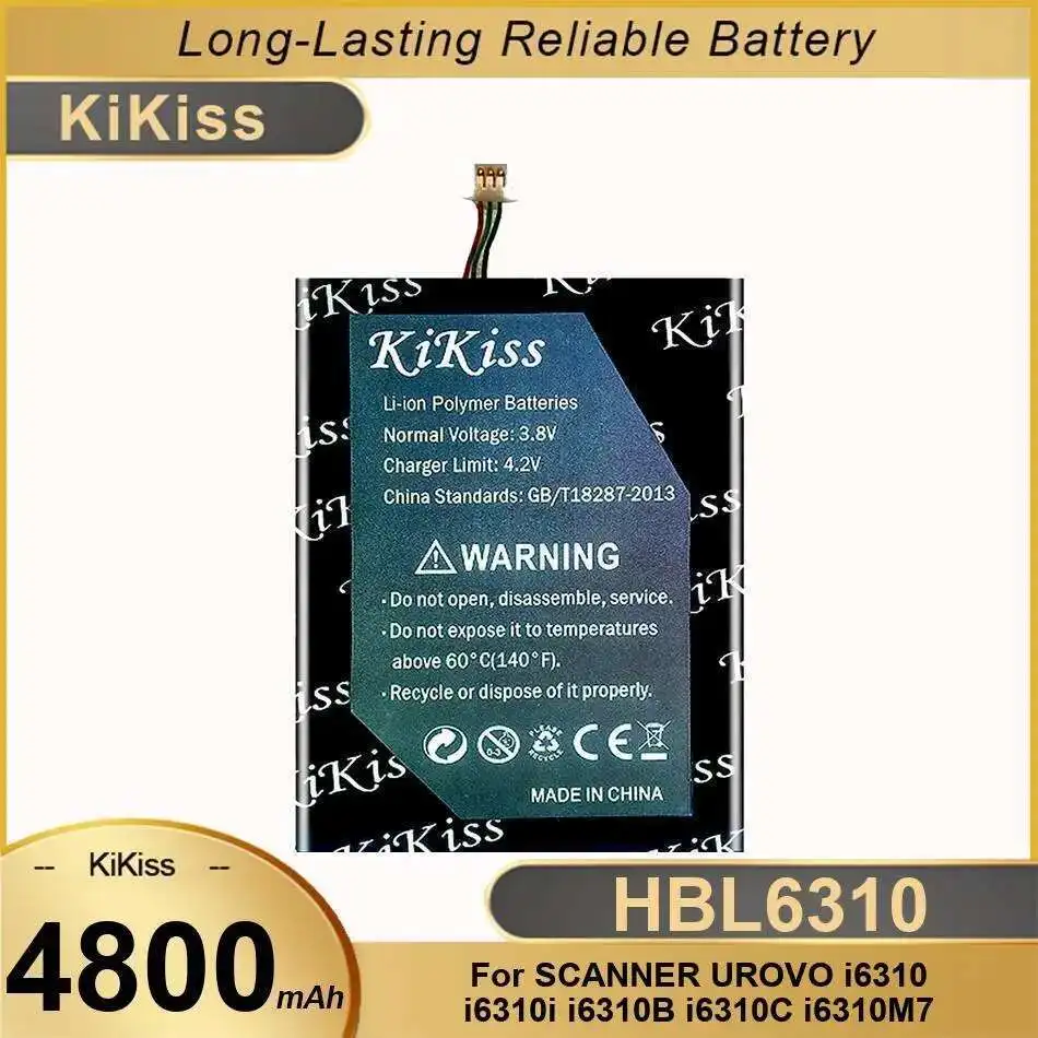 

4800Mah Scanner Battery HBL6310 High-Efficiency For Urovo I6310 I6310i I6310b I6310c I6310m7