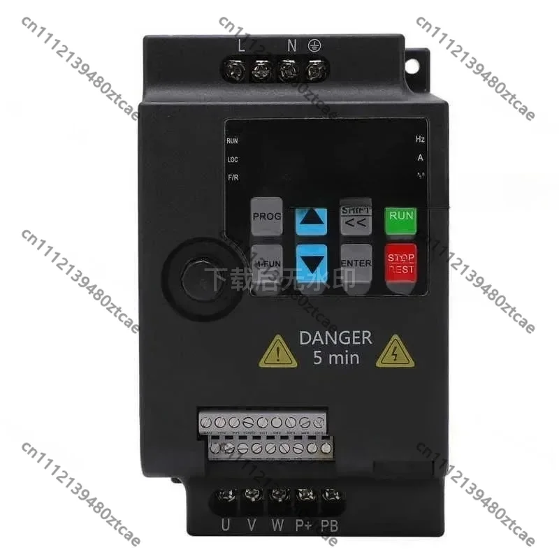 2.2KW Variable Frequency Drive, Single Phase to 3 Phase Mini VFD Inverter, Adjustable AC Output Motor Speed Controller