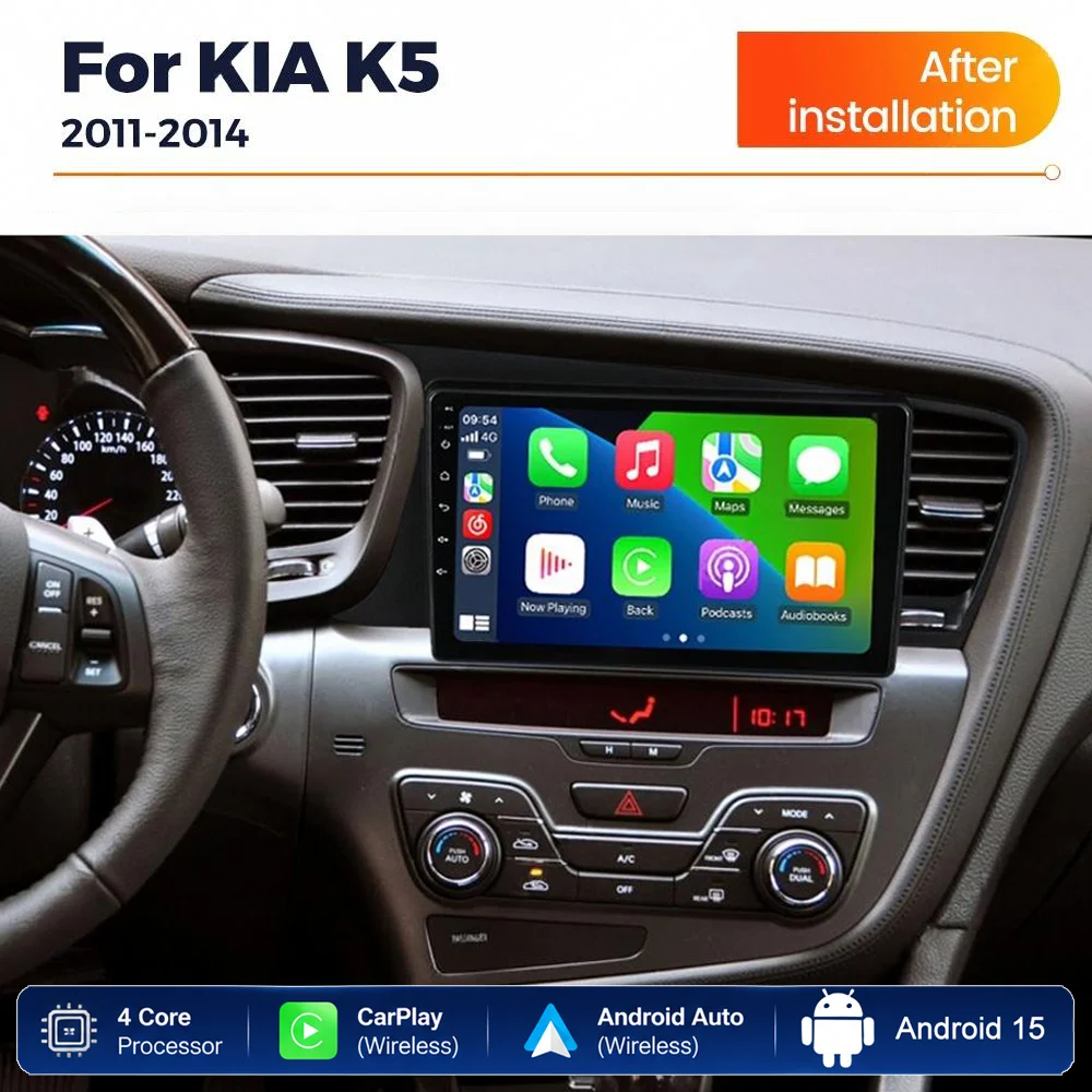 Android 15 IPS Touch Screen Car Radio For Kia K5 Optima 2011 - 2015 Wireless Carplay Stereo Multimedia Player GPS Autoradio BT