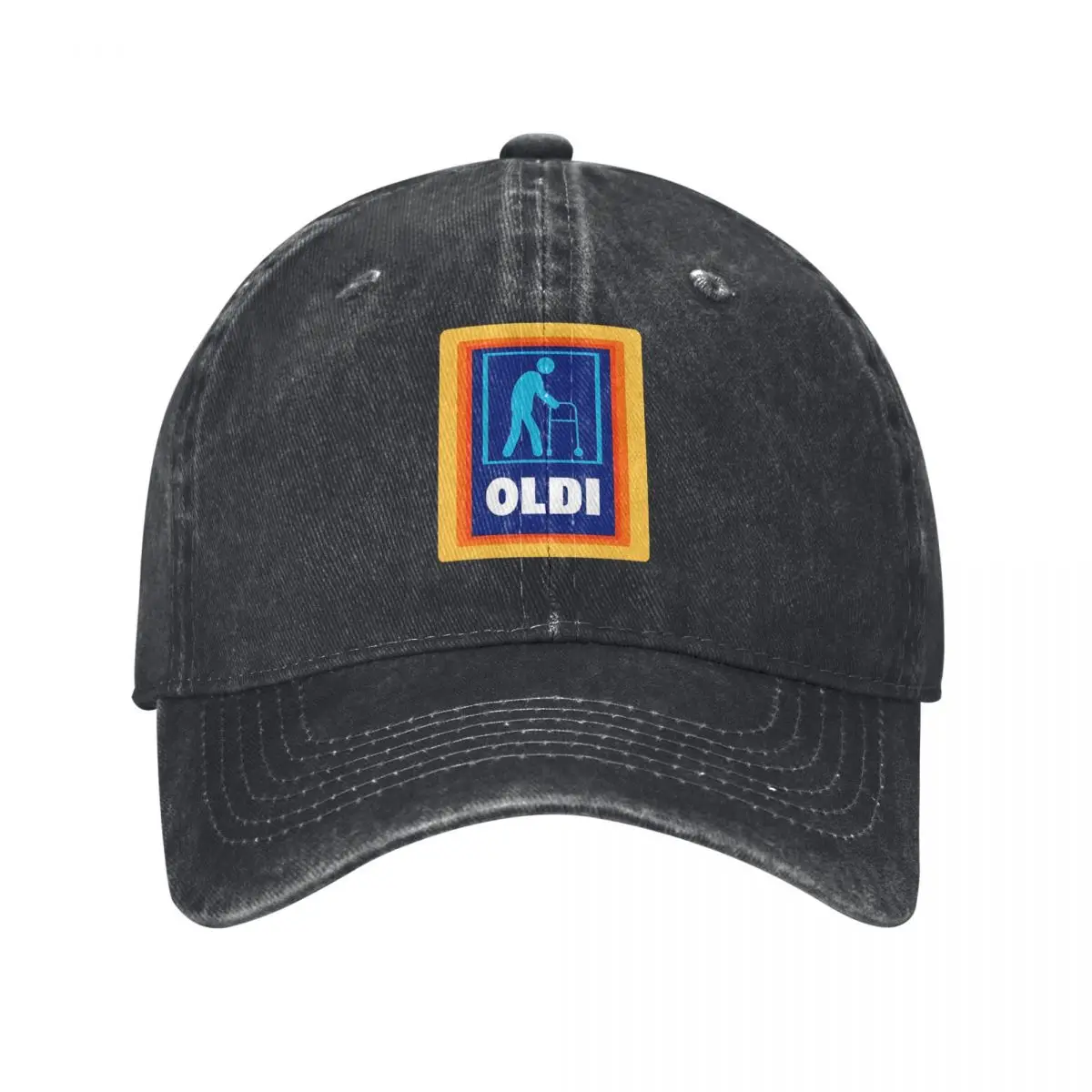 

Vintage Humorous Border Collie & Wine denim Hat Lightweight Men's Cap Cap Man Summer