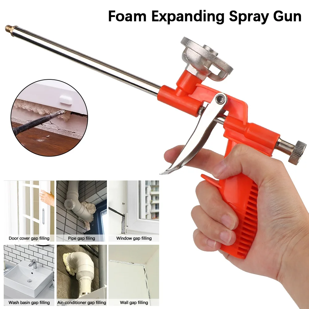 Professional Metal Polyurethane Foam Spray Gun Trigger Sealant Tool for House Renovation Expanding Glue Pump Pressure Washer
