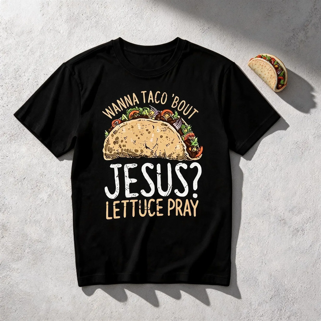 Wanna Lettuce Pray Bible Ian T Shirt Unisex Casual Crew Neck Short Sleeve Tee Regular Fit Shirt For Suitable For And Daily Wear Design