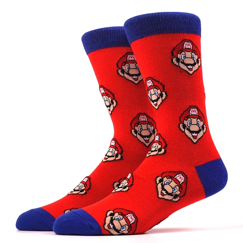 New Super Mario Bros Anime Socks Odyssey Yoshi Princess Peach Cartoon Tube Socks Unisex Cosplay compleanno regali di natale calzini per adulti