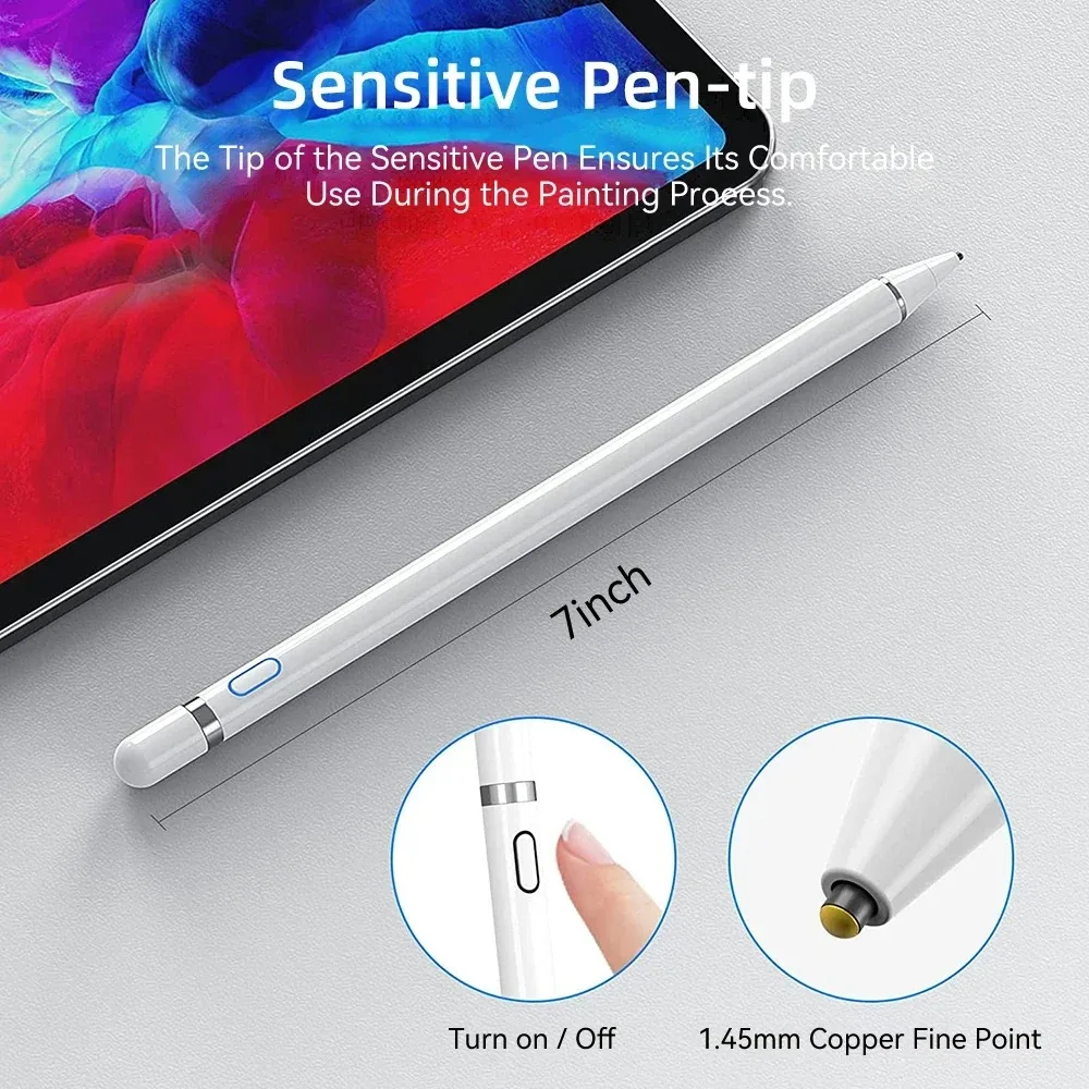 Universal Tablet Active Stylus Pen For Xiaomi Huawei Samsung Tablet Mobile Phone Pen For Android Apple iPad Touch Screen Pencil