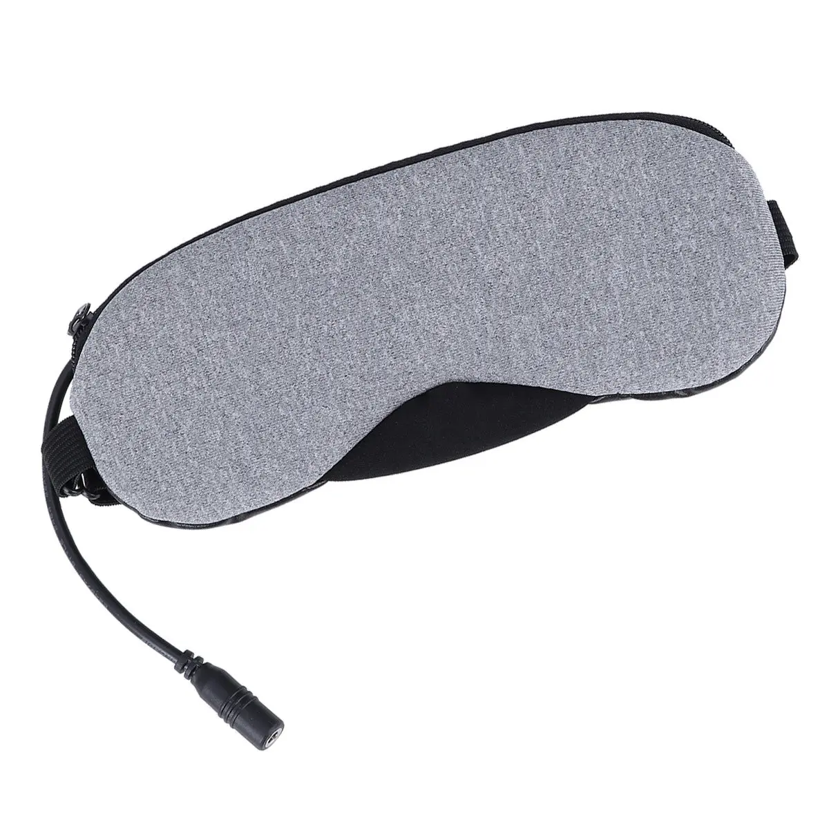 Steam Eye Mask Usb Reusable 1000 Times Automatic Shut- Min Hot Cold Therapy For Deep Sleep Grey Non-Fragrant Cooling