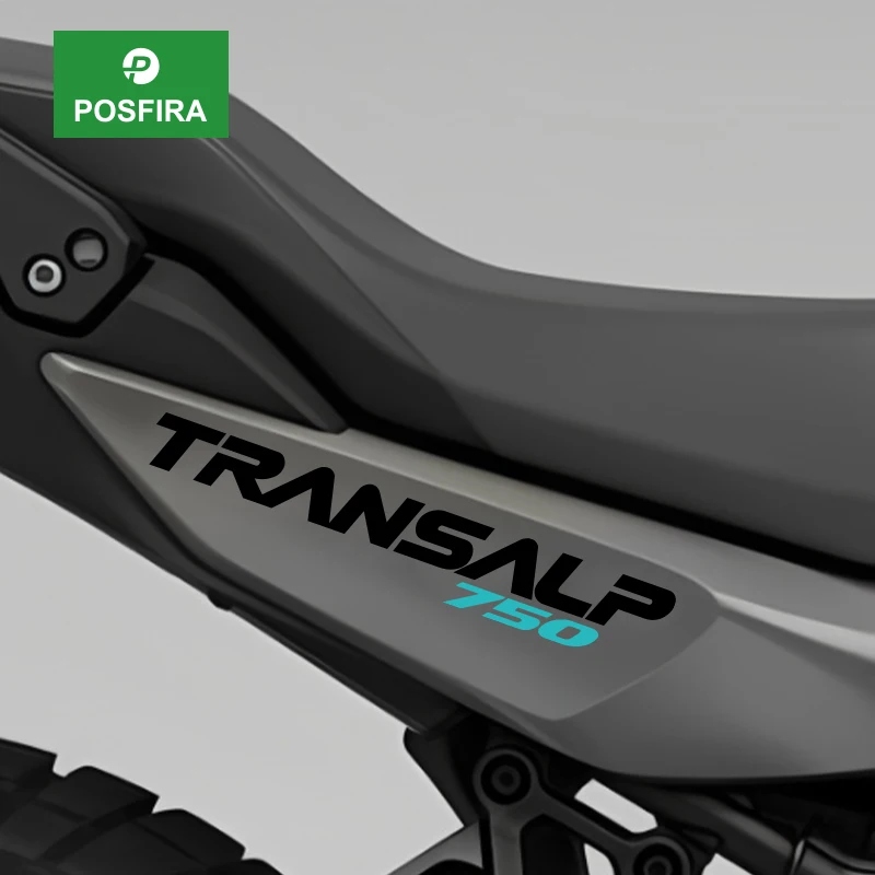 

POSFIRA Motorcycle Rear Seat Panel Stickers Vinyl Decals for Honda Transalp XL750 XL 750 2026 Motorbike Decoration Accessories