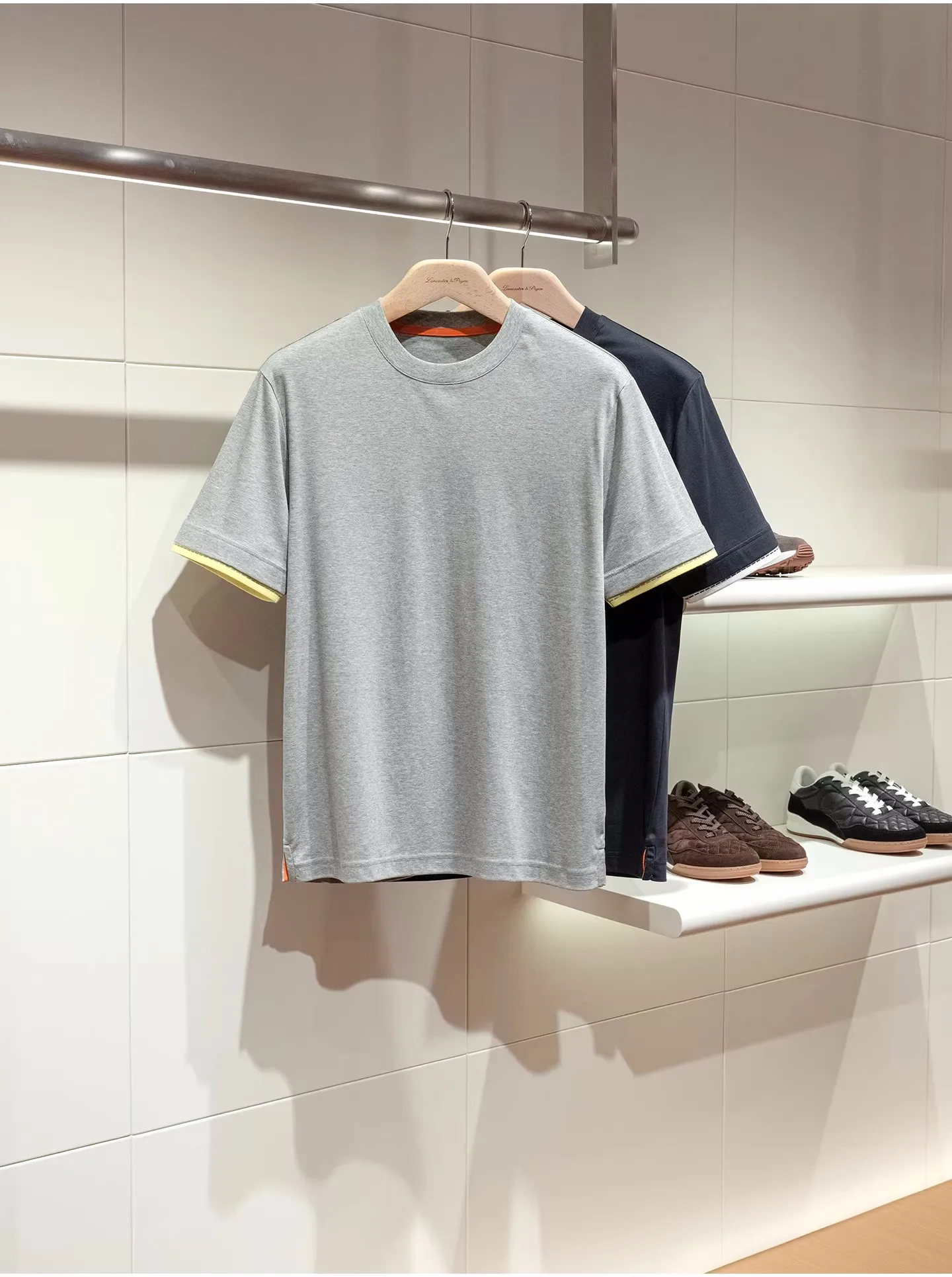 100% Cotton Summer Men's Loose Round Neck Short Sleeve T-Shirt