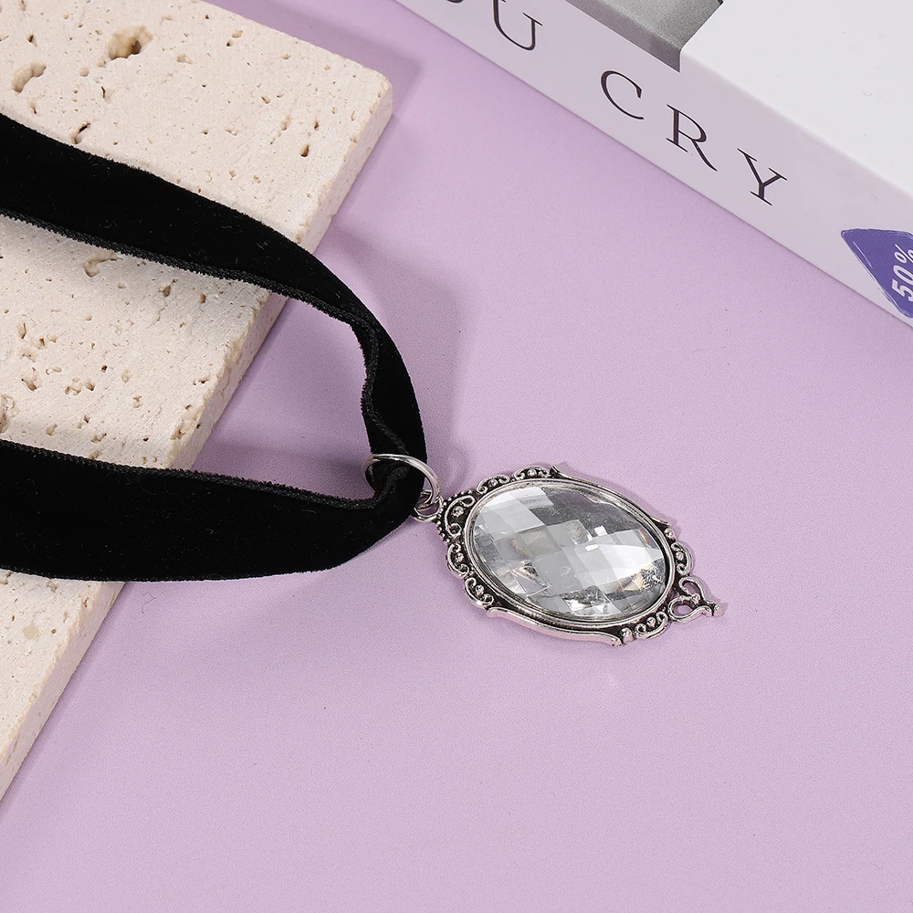 Doppelseitiger Samtkragen im Gothic-Stil, Schlüsselbeinkette mit Fledermaus-Anhänger, dunkles Retro-Accessoire für Damen, Party-Schmuck, Geschenkidee – Detail 7