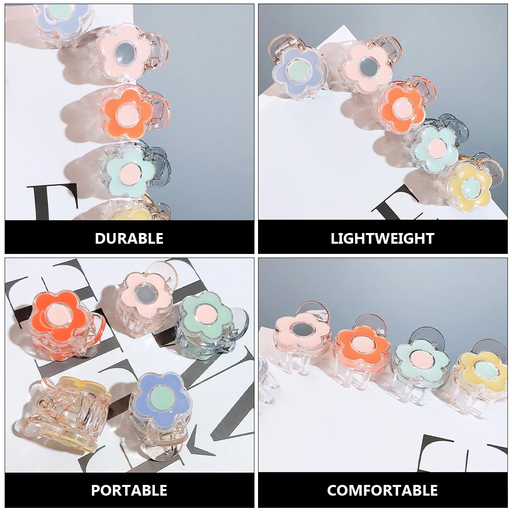 

5 Pcs Plastic Flower Hairpin Durable Lightweight Girls Headwear Hair Clip Beach Party Wedding Banquet Birthday Celebration Daily