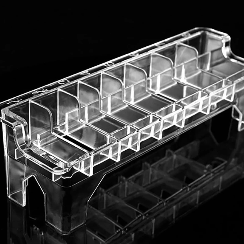 Caixa de armazenamento retangular Plastic Guide Comb, Organizador elétrico de pente limite Clipper, Rectangular Classificar Container, 1 Pc