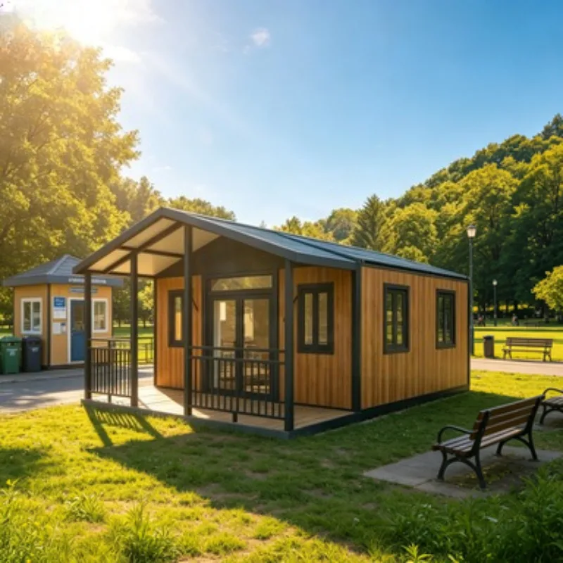 20ft Mobile Z Type Folding Container Home Prefab Modular Fold Out House Portable Office Villa