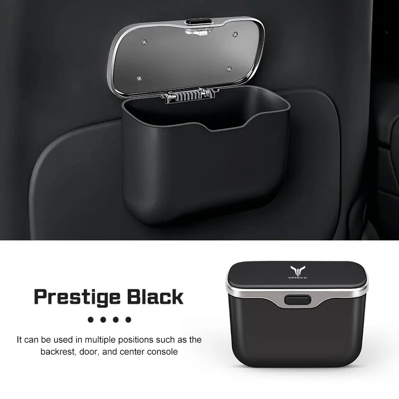 ABS Waterproof Car Trash Can For Dongfeng Voyah Free Dreamer 2021-2025 Car Door Storage Box Car Backrest Garbage Bin Accessories