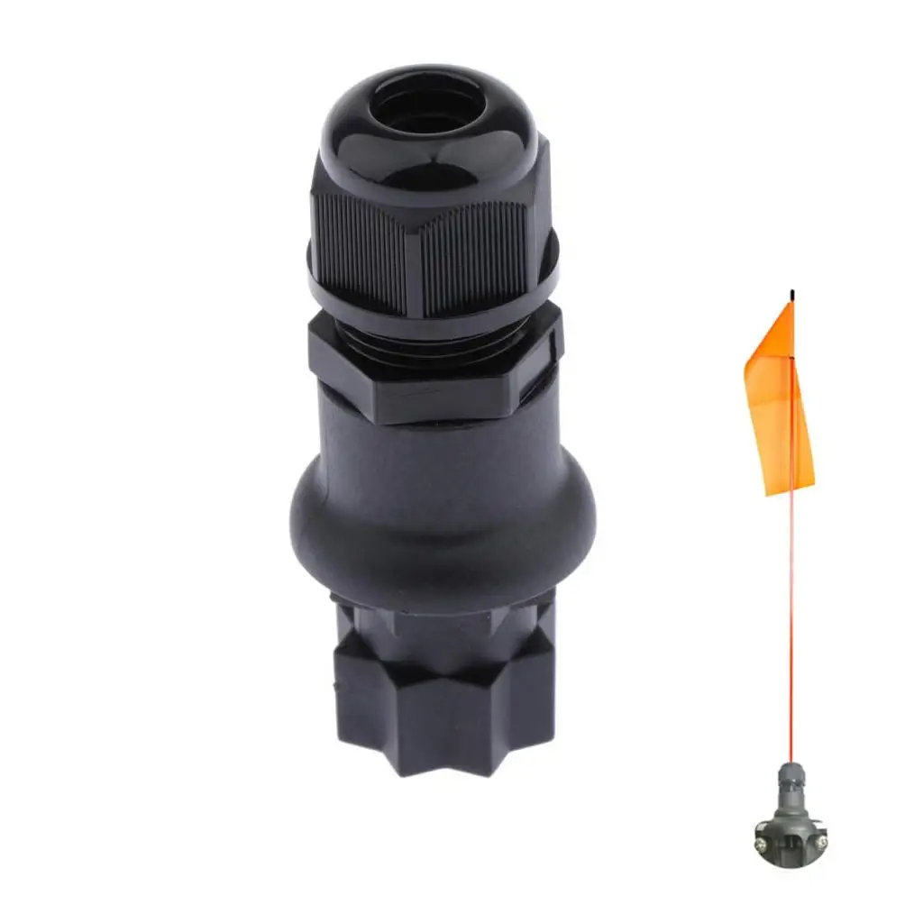 Kayak Flag Mount Base Nylon Rod Holder Lightweight Marine Boat Accessory for Dock Bumpers Protection