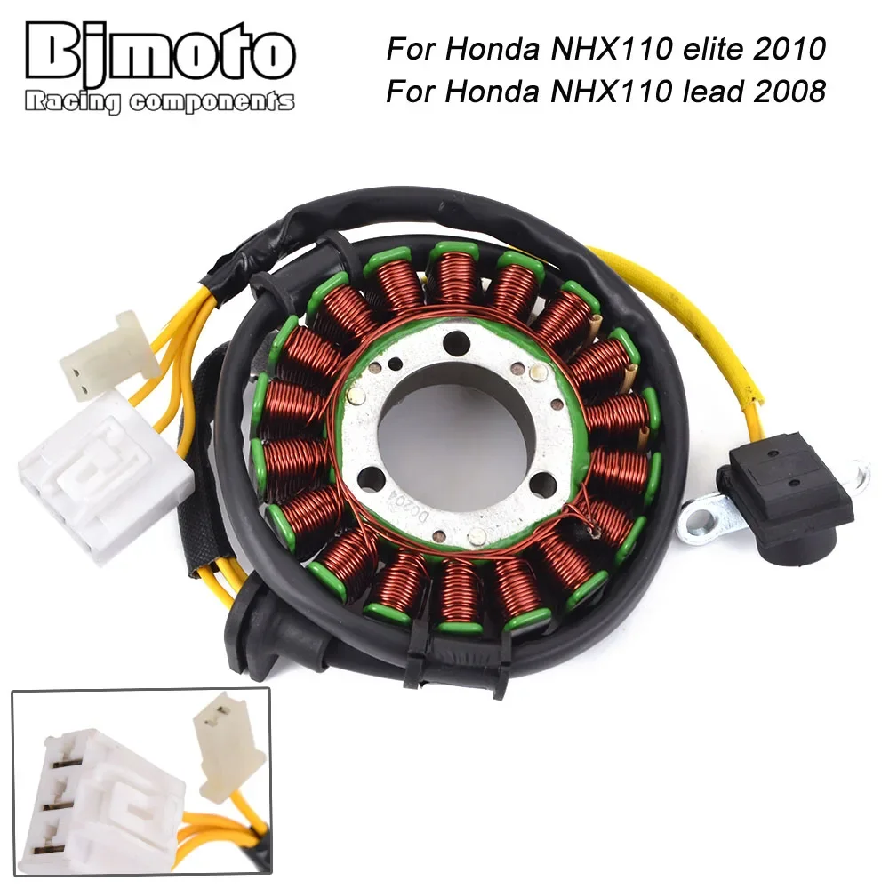 Generator Stator Coil For Honda NHX110 elite 2010 NHX 110 lead 2008  Motorcycle Magneto Engine Stator Coil