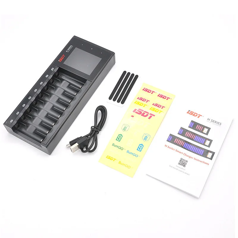 ISDT Fast Charging Multi-Slot Color Control Touch Screen No. 5 No. 7 Battery Charger