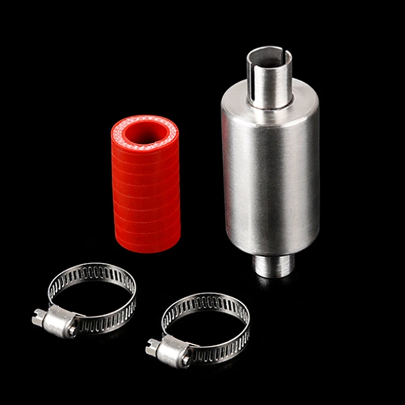 2X New Exhaust Tuned Pipe Muffler For 1/5 HPI KM Rovan Baja 5B 5T 5SC 5SS RC Boat Parts RC Boat Muffler