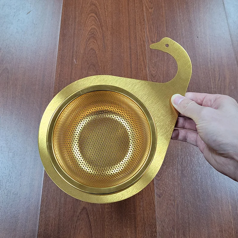 Sink Filter Kitchen Drain Swan Thickened Stainless Steel Garbage Separation Residue Vegetable Filtration