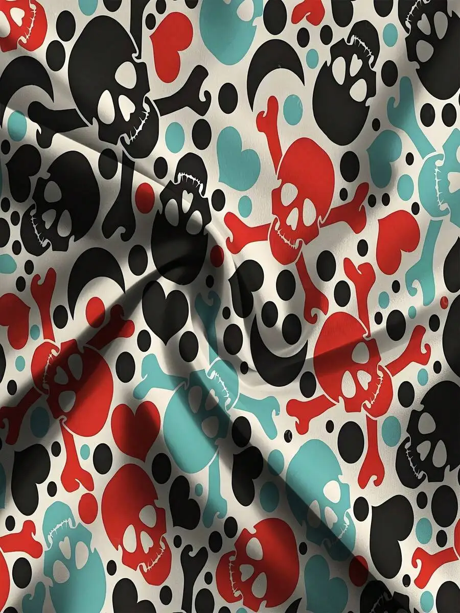 

3D Printed Skull Heart Beach Shorts For Men Women Summer Casual Pants
