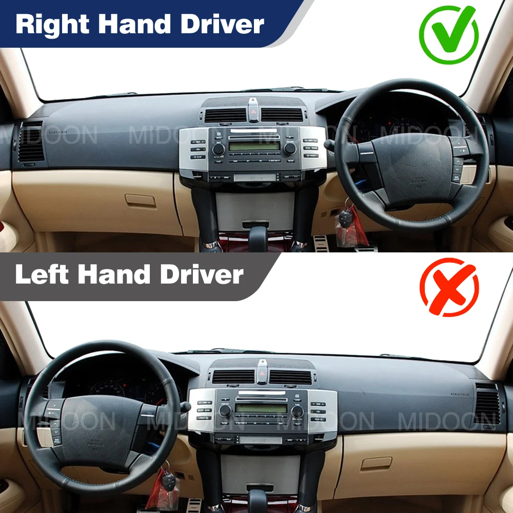 MIDOON Car Dashboard Cover For Toyota mark x 2004 2005 2006 2007 2008 2009 Dash Mat Sun Shade Anti-UV Carpets Car Accessories