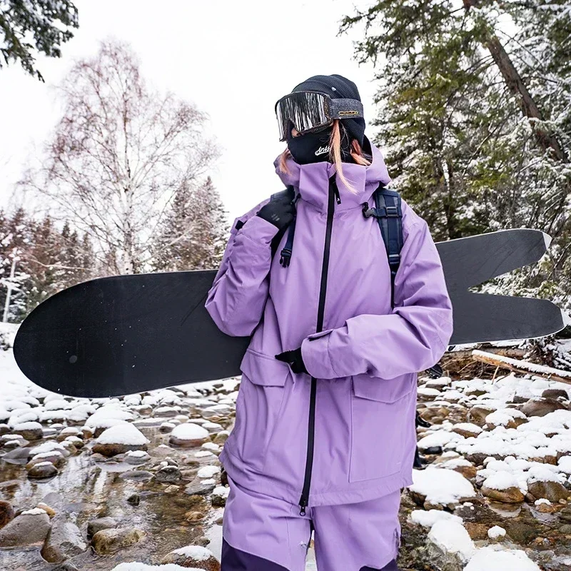 Casacos de esqui térmico à prova de vento para homens e mulheres, roupas de neve impermeáveis, casacos esportivos espessados, snowboard, esqui, exterior, inverno, novo