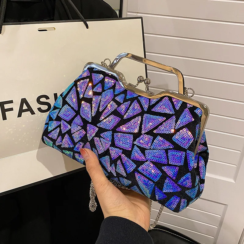 

iny Princ Night Market Massage Techan Work Bag Velvet Material Briti Sle Geometry Pattern Soft Handbag for Women