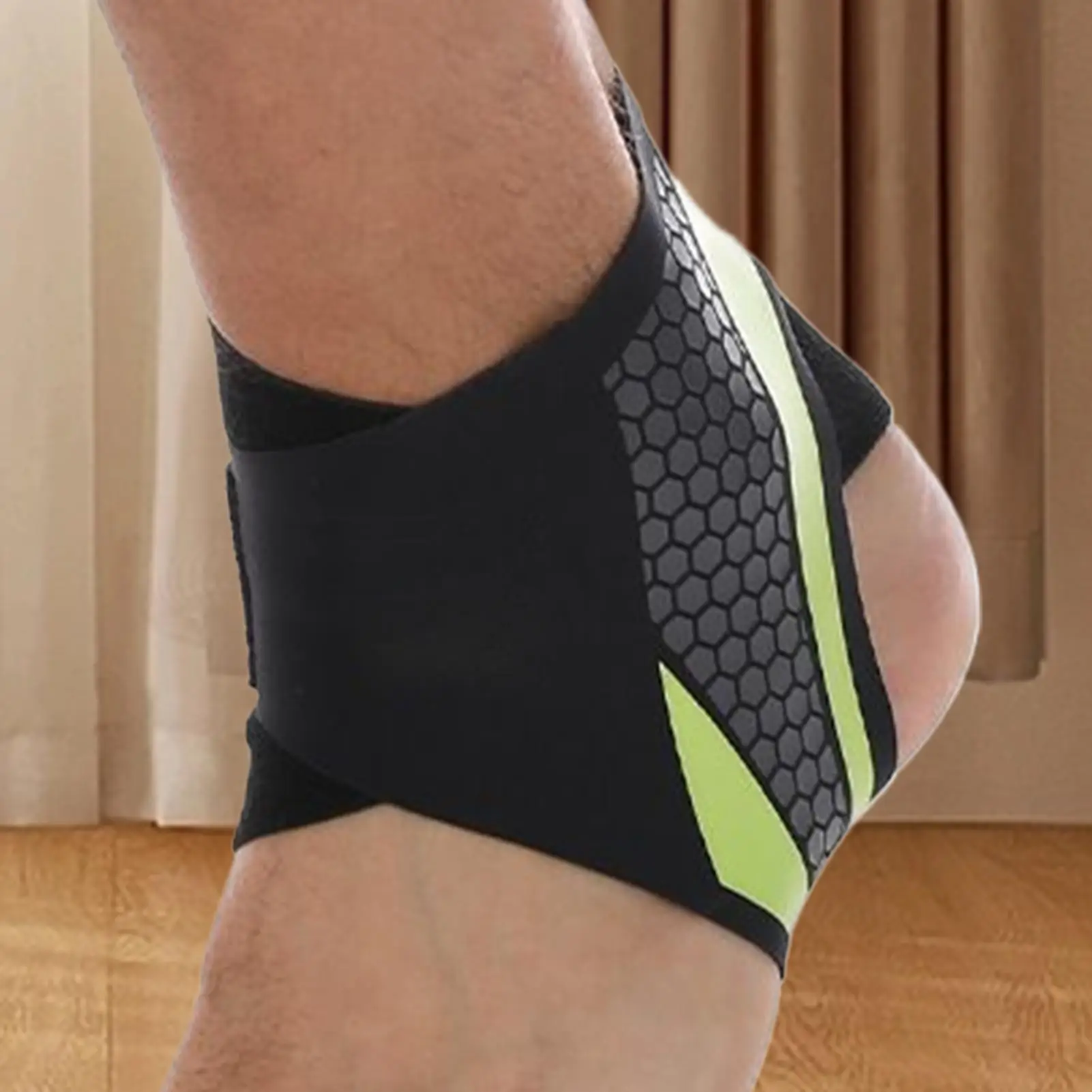 دعامة الكاحل قابلة للتنفس وقابلة للتعديل مثبت القدم التفاف الكاحل استقرار التفاف لاستعادة الإصابات كرة السلة الكرة الطائرة الرياضة