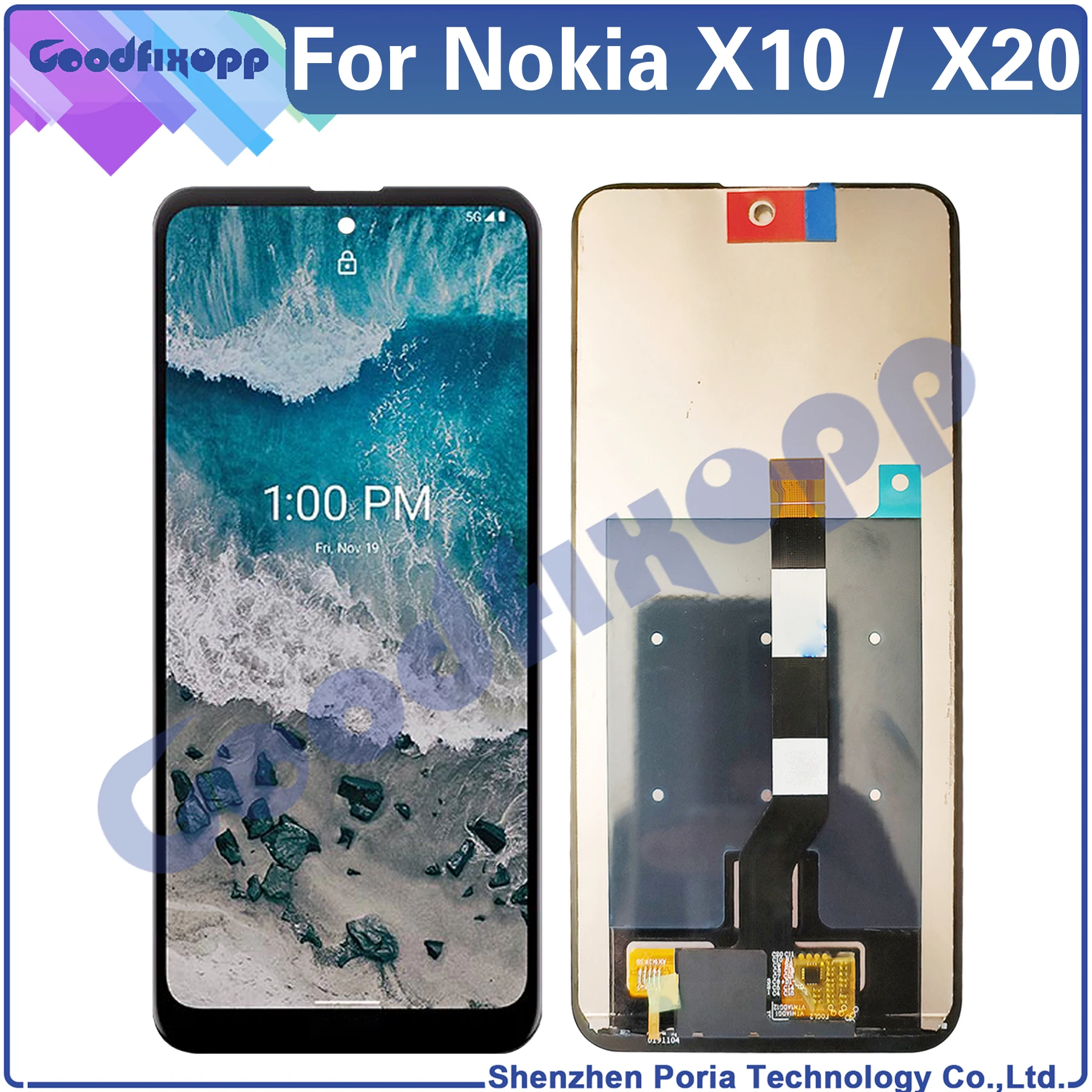 

For Nokia X10 X20 TA-1350 TA-1332 TA-1341 TA-1344 LCD Display Touch Screen Digitizer Assembly Replacement