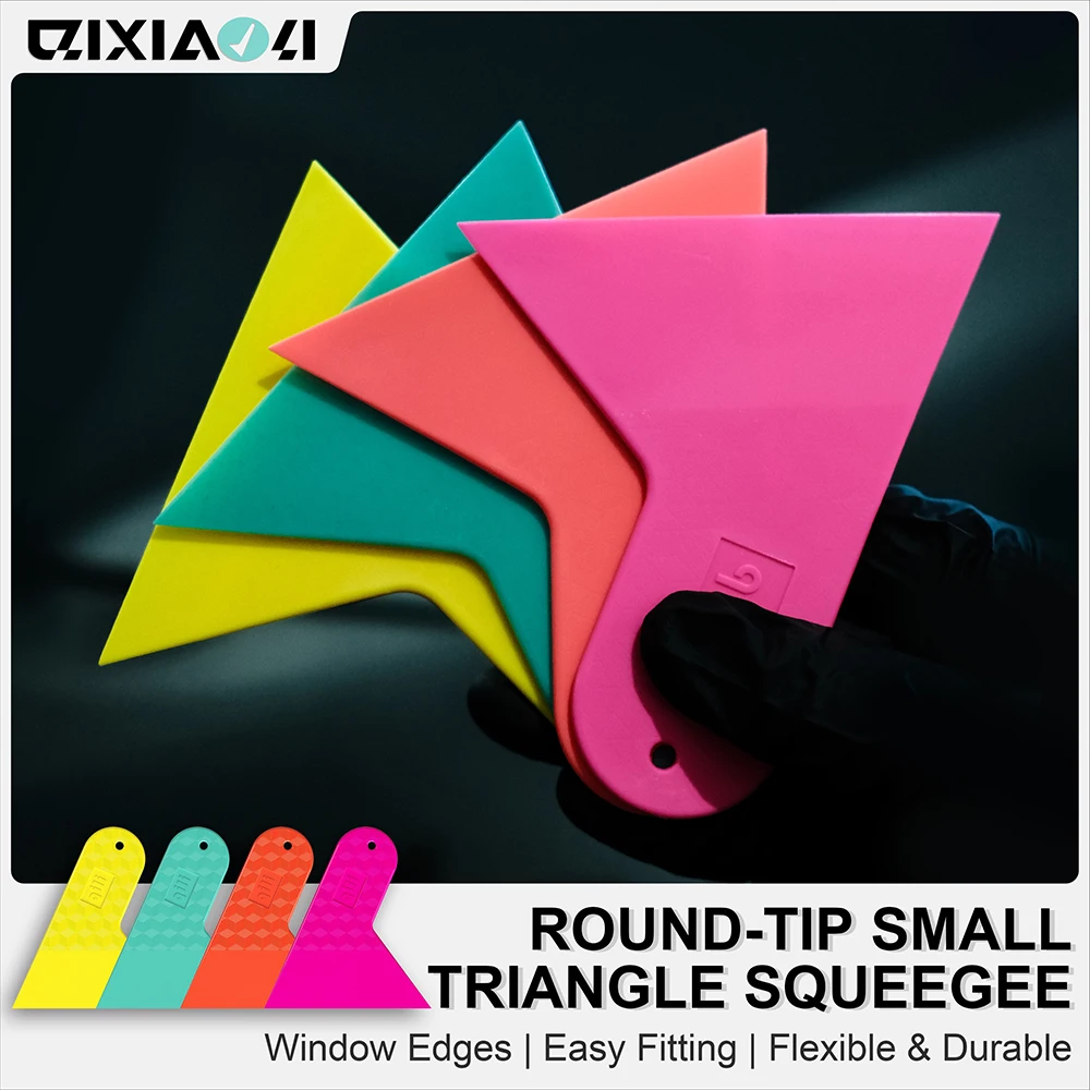 

QILI Маленький треугольный ракель с круглой головкой | Термостойкий и износостойкий инструмент для окантовки из жесткого пластика для установки PPF и винила