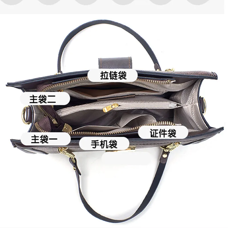 2025년 명품 디자이너 여성용 가죽 프린트 모노그램 싱글 숄더 스트래들 백 여성 숄더백