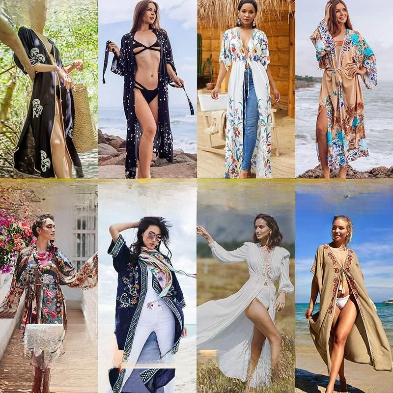 

Хлопковый открытый кардиган, пляжная юбка, бикини, накидка, купальный костюм, верхняя одежда Vaion Beach Dr, женская спортивная одежда, йога, фитнес