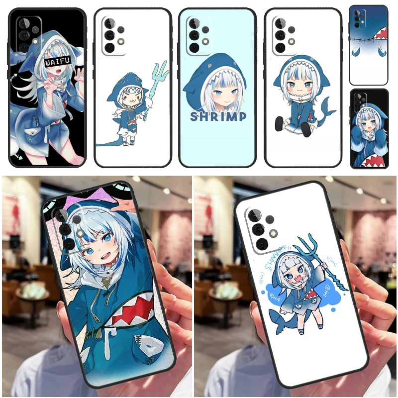 Anime Hololive Gawr Gura For Samsung Galaxy A22 A52 A32 A54 A14 A16 A26 A36 A56 A55 A35 A05 A06 A15 A53 A33 A13 Case