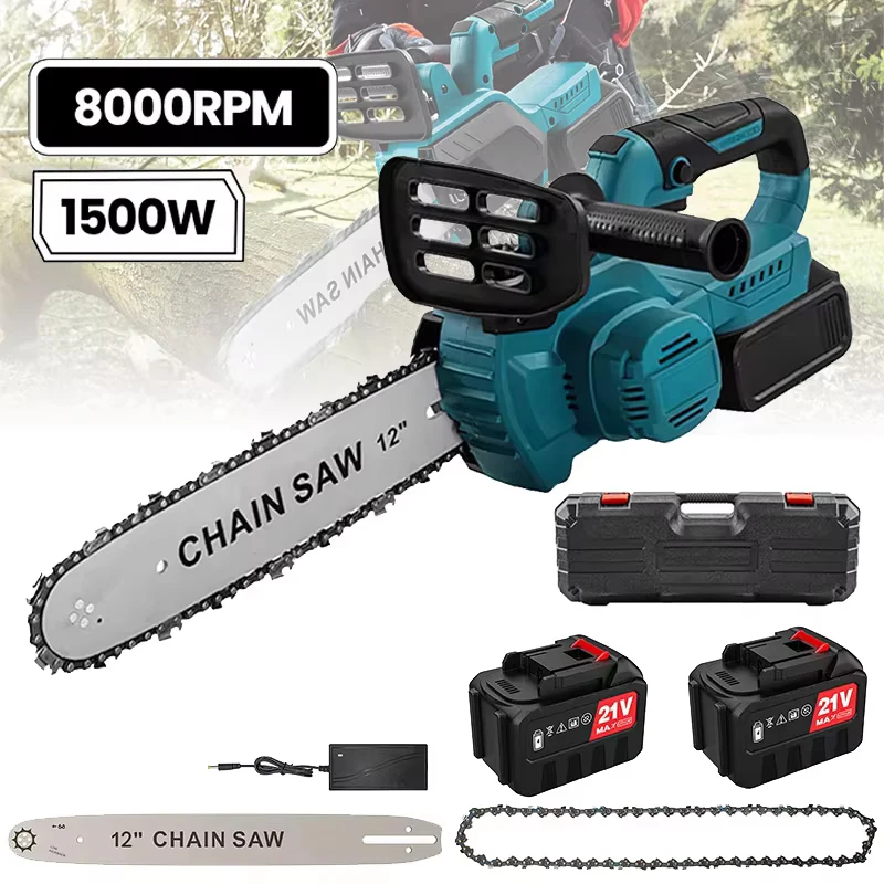 12 Zoll bürstenlose elektrische Säge 8000 U/min kabellose tragbare Garten Holzbearbeitung Schneidwerkzeug Maschine für Makita 18 V Batterie