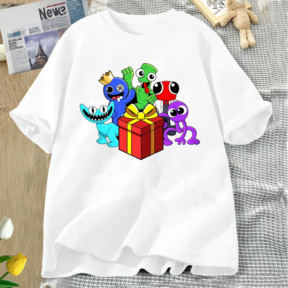 Corrupted Blue Red Green Orange Tees Family Matching Birthday Boy Comfortable Personality Rainbow Friends Birthday Shirt