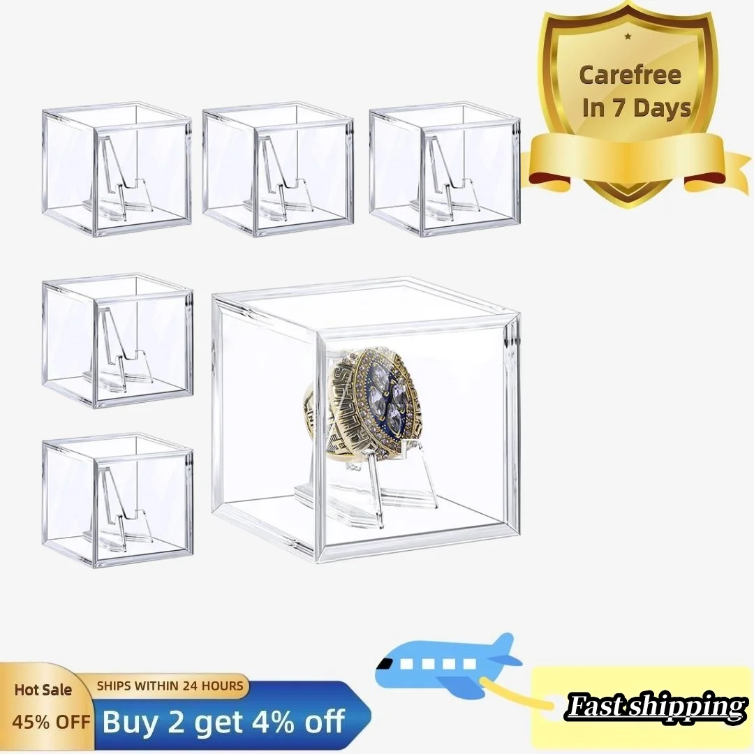 

Ring Display Case Acrylic Display Box Acrylic Ring Display Case Showcase Baseball Softball Cheer Leading Championship Rings