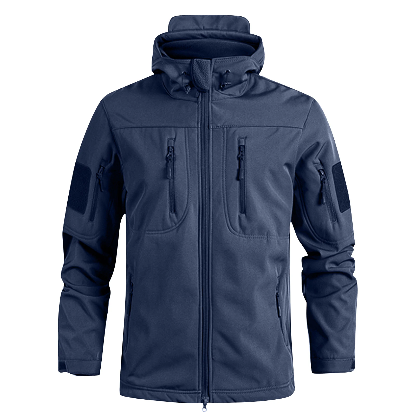 Warm Camouflage Sports Outdoor Shell Men's Windproof Mountain Climbing Jacket Waterproof Cycling Coat with Hood for Hiking
