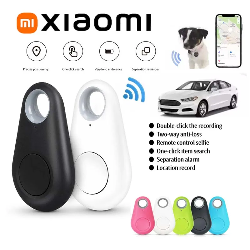 XIAOMI مكافحة خسر صافرة مفتاح مكتشف إنذار لاسلكي العلامة الذكية مفتاح محدد المفاتيح المقتفي صافرة الصوت مصباح ليد الأشياء المقتفي