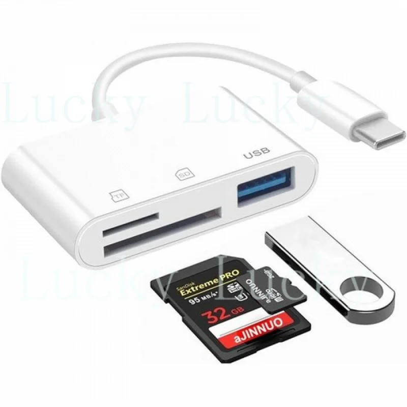 

USB-C адаптер для карт памяти Micro SD/TF, USB-C переходник для карт памяти камеры для iPad Pro