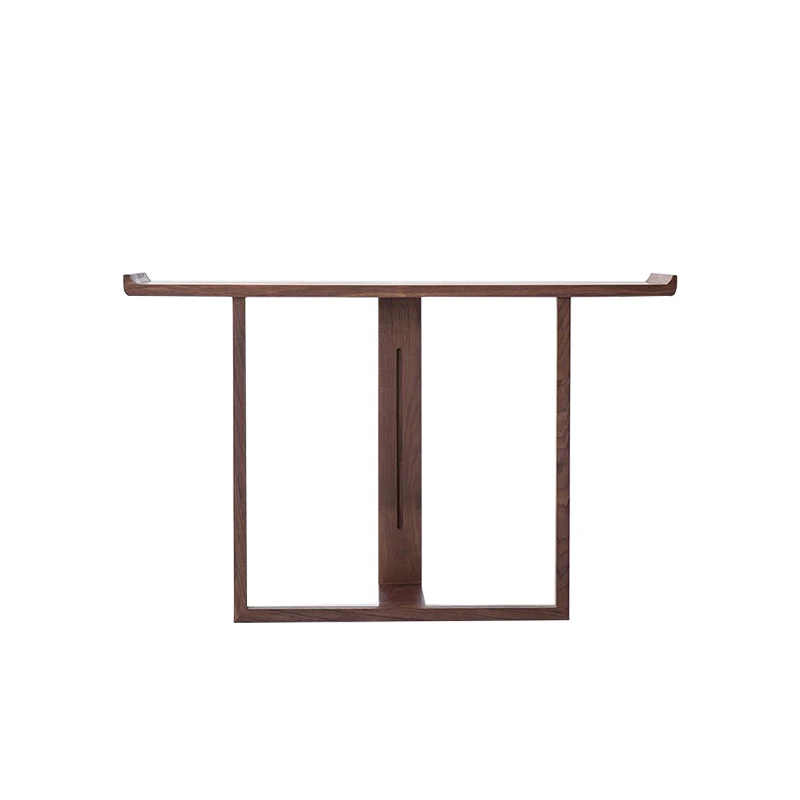 New Chinese-style North American black walnut porch table, Song-style aesthetic zen solid wood nave, table furniture