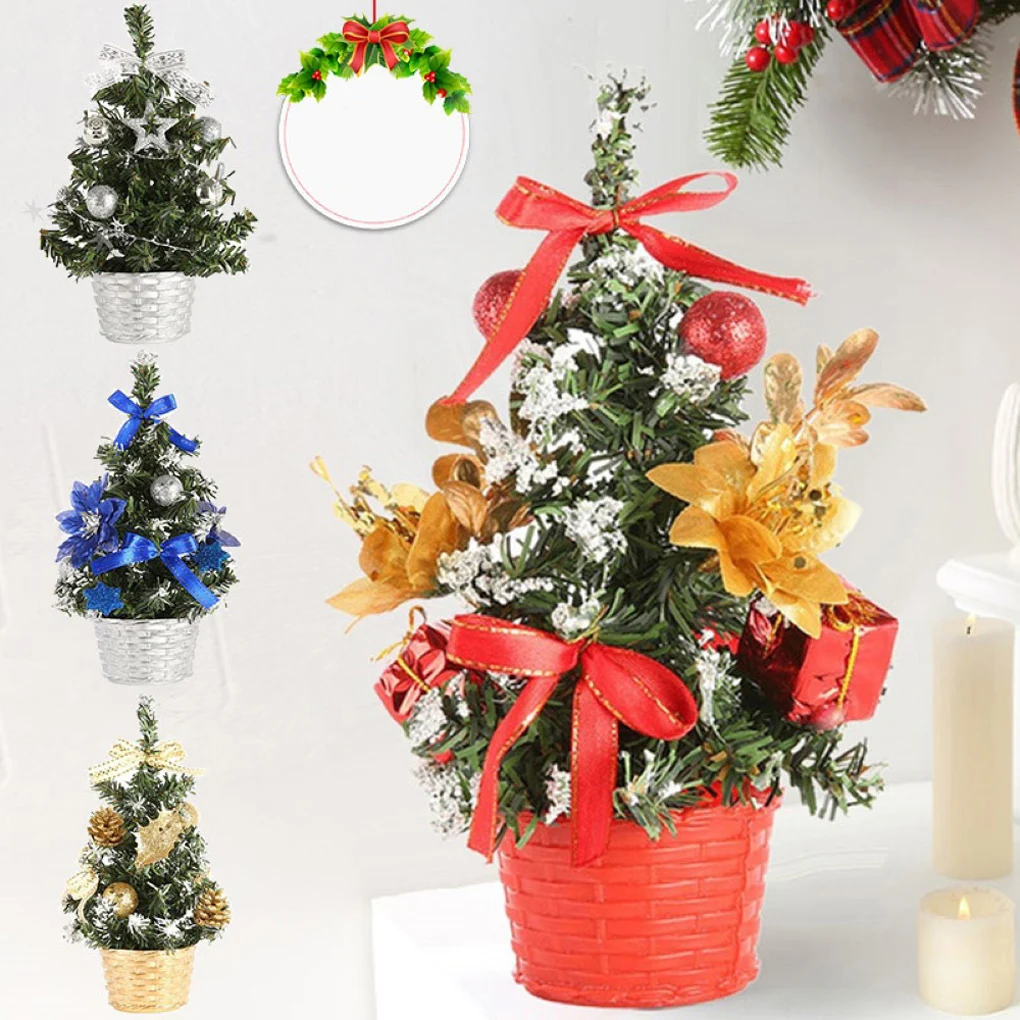 

5-45cm Christmas Tree Artificial Landscape Fake Xmas Decor Simulation DIY Art New Year Atmosphere for Home Ornament