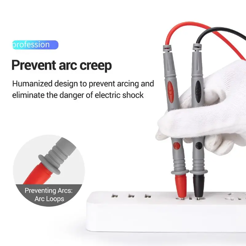 Universal Multimeter Test Probe Soft Silicone Needle Tip Tester Probe Wire Dropship